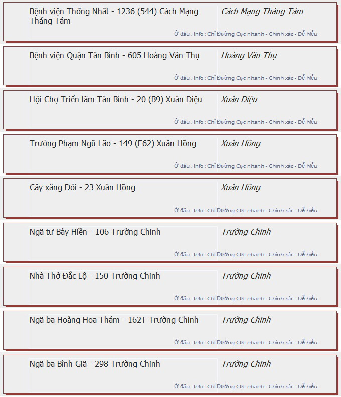 odau.info: lộ trình và tuyến phố đi qua của tuyến bus số 30 ở tp. Hồ Chí Minh no11