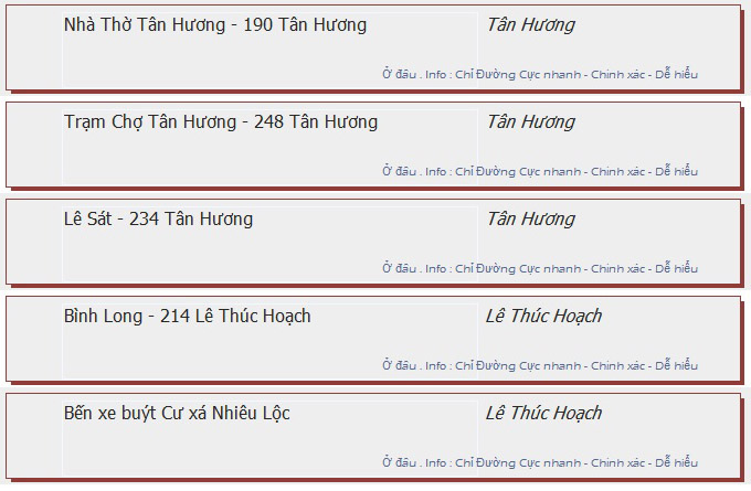 odau.info: lộ trình và tuyến phố đi qua của tuyến bus số 30 ở tp. Hồ Chí Minh no13