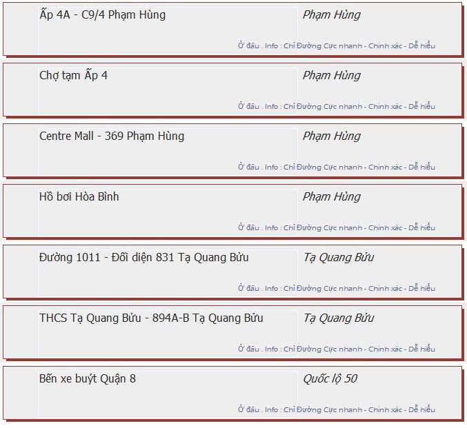 odau.info: lộ trình và tuyến phố đi qua của tuyến bus số 34 ở tp. Hồ Chí Minh no06