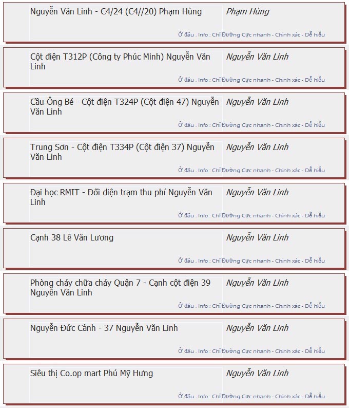 odau.info: lộ trình và tuyến phố đi qua của tuyến bus số 34 ở tp. Hồ Chí Minh no08