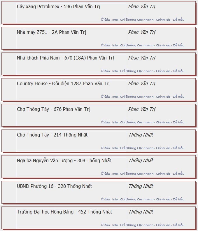 odau.info: lộ trình và tuyến phố đi qua của tuyến bus số 36 ở tp. Hồ Chí Minh no05