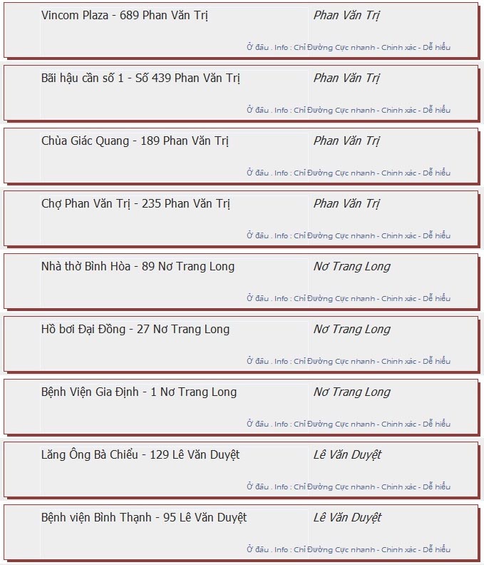 odau.info: lộ trình và tuyến phố đi qua của tuyến bus số 36 ở tp. Hồ Chí Minh no11