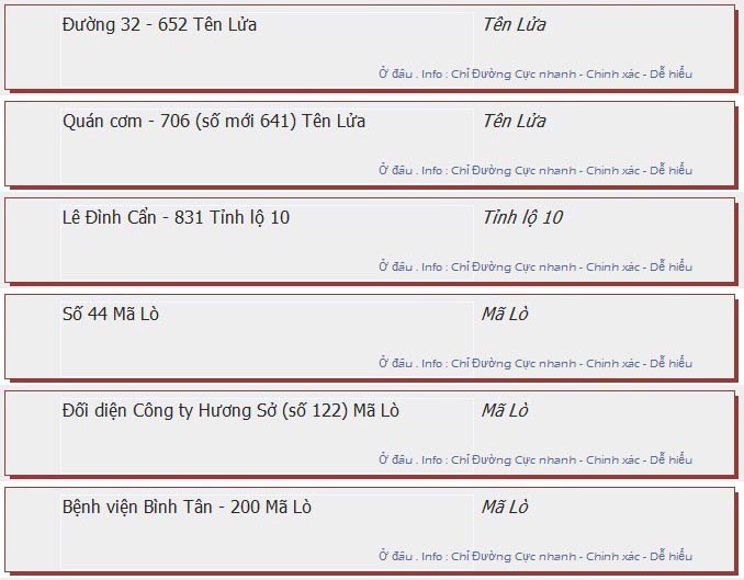 odau.info: lộ trình và tuyến phố đi qua của tuyến bus số 41 ở tp. Hồ Chí Minh no02