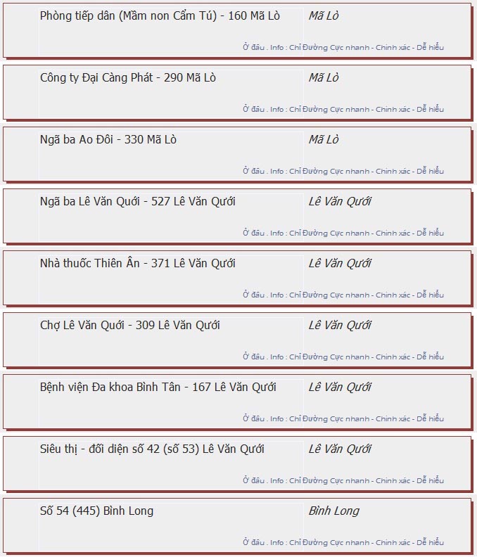 odau.info: lộ trình và tuyến phố đi qua của tuyến bus số 41 ở tp. Hồ Chí Minh no03