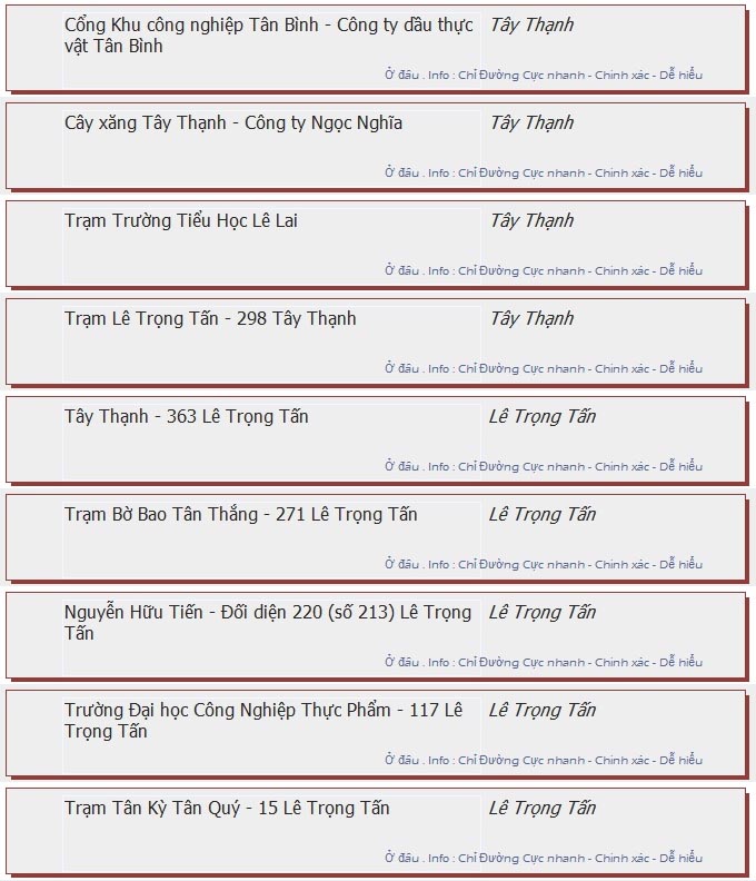 odau.info: lộ trình và tuyến phố đi qua của tuyến bus số 41 ở tp. Hồ Chí Minh no09
