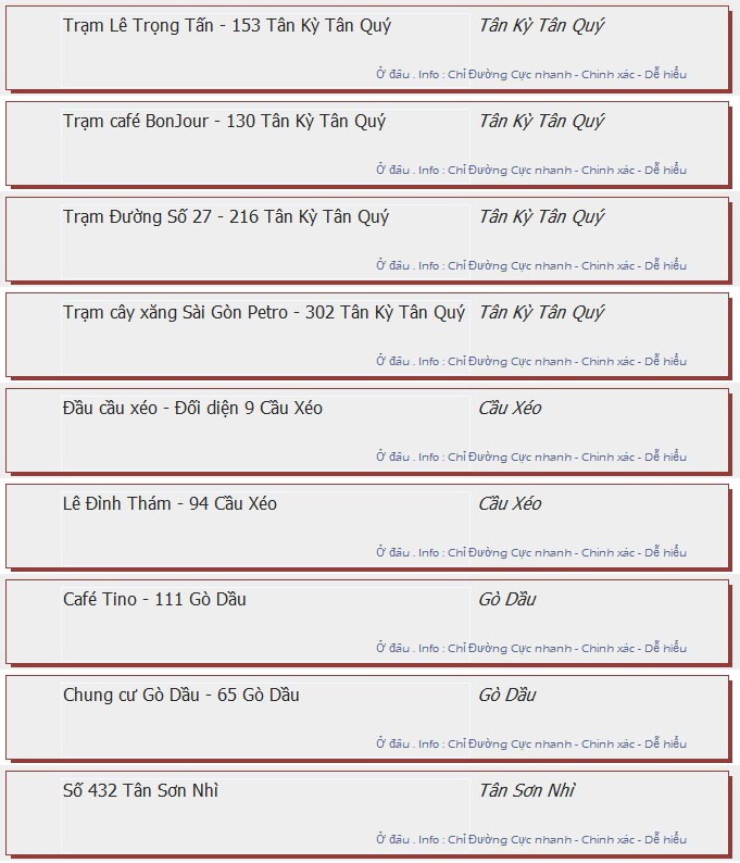 odau.info: lộ trình và tuyến phố đi qua của tuyến bus số 41 ở tp. Hồ Chí Minh no10
