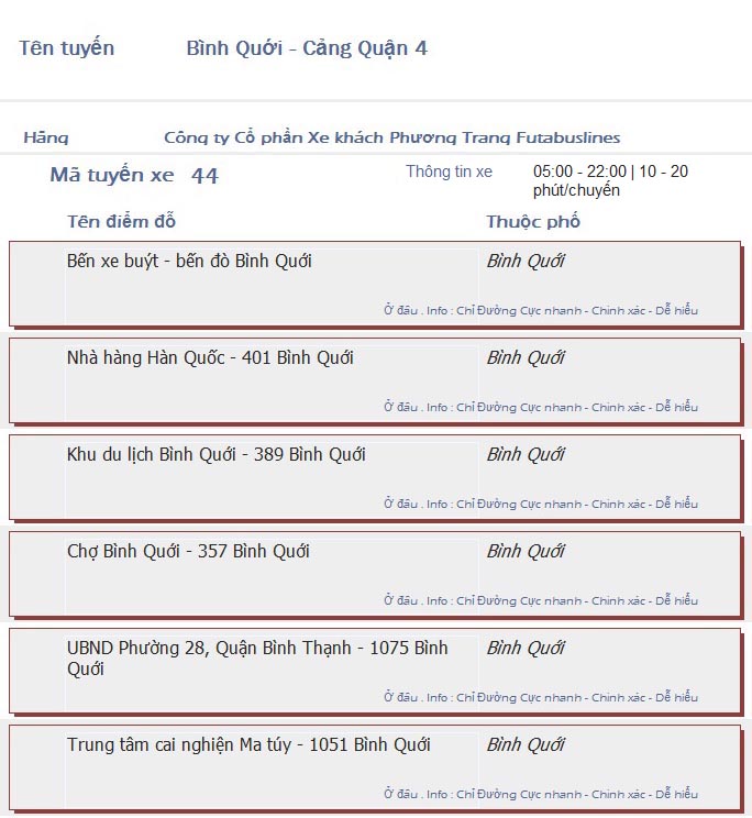 odau.info: lộ trình và tuyến phố đi qua của tuyến bus số 44 ở tp. Hồ Chí Minh no07