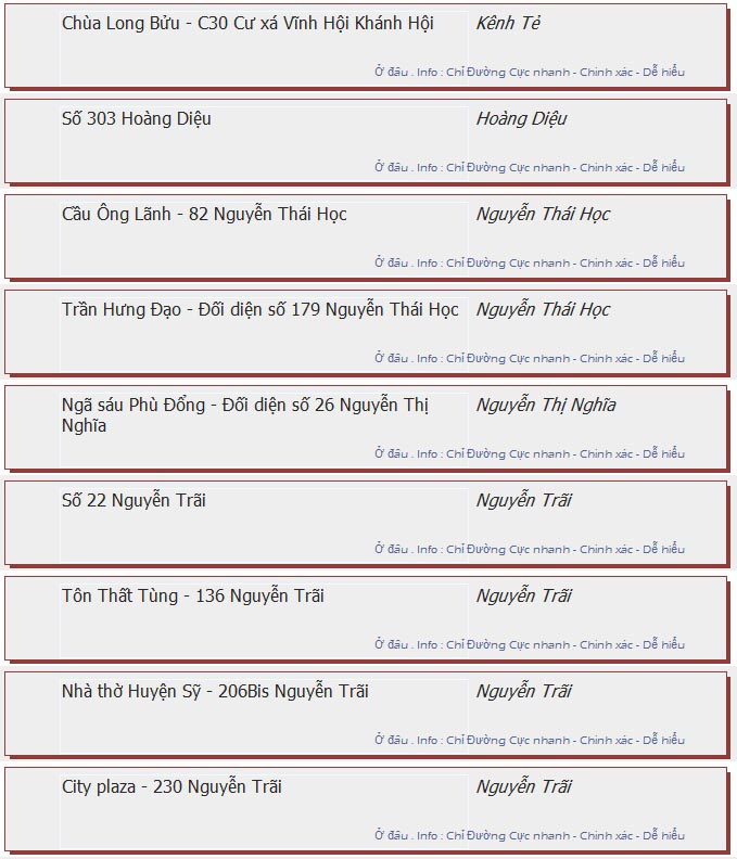 odau.info: lộ trình và tuyến phố đi qua của tuyến bus số 46 ở tp. Hồ Chí Minh no02
