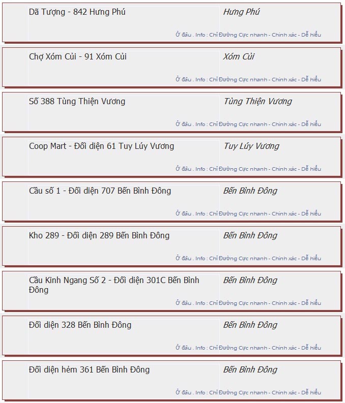 odau.info: lộ trình và tuyến phố đi qua của tuyến bus số 46 ở tp. Hồ Chí Minh no04