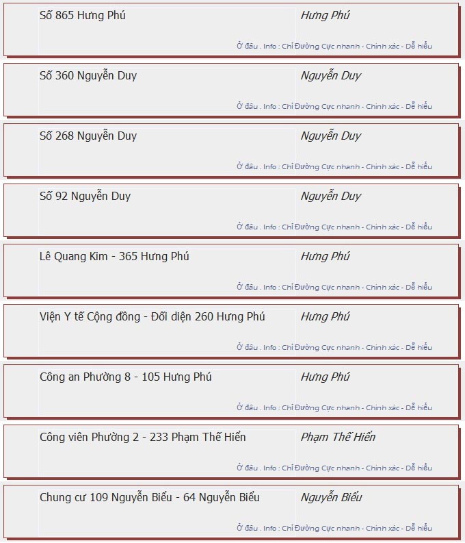 odau.info: lộ trình và tuyến phố đi qua của tuyến bus số 46 ở tp. Hồ Chí Minh no08