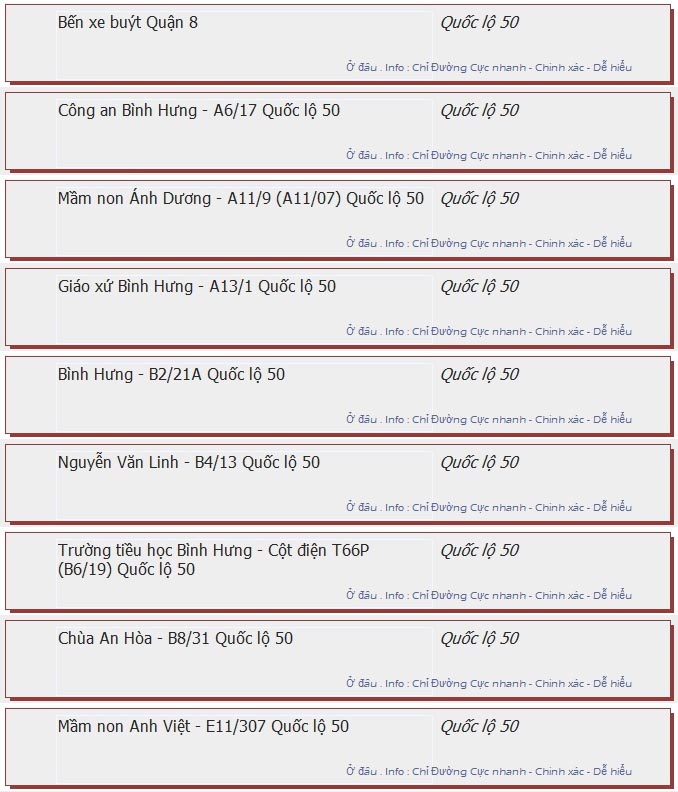 odau.info: lộ trình và tuyến phố đi qua của tuyến bus số 47 ở tp. Hồ Chí Minh no02