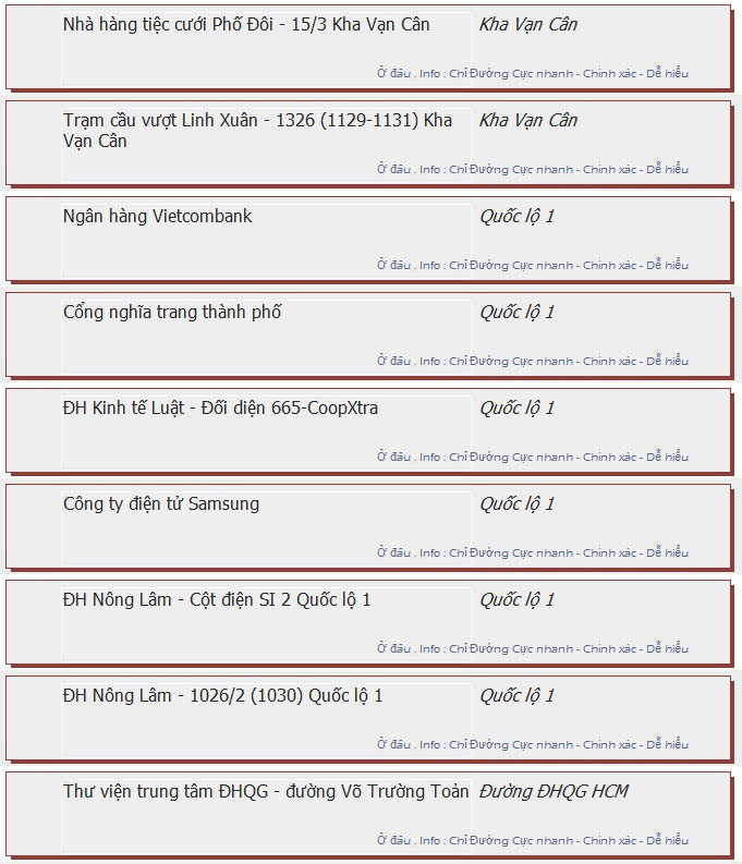 odau.info: lộ trình và tuyến phố đi qua của tuyến bus số 50 ở tp. Hồ Chí Minh no06