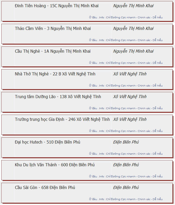 odau.info: lộ trình và tuyến phố đi qua của tuyến bus số 52 ở tp. Hồ Chí Minh no03