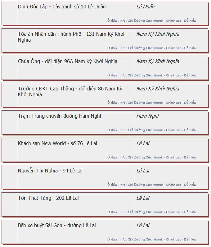 odau.info: lộ trình và tuyến phố đi qua của tuyến bus số 52 ở tp. Hồ Chí Minh no12