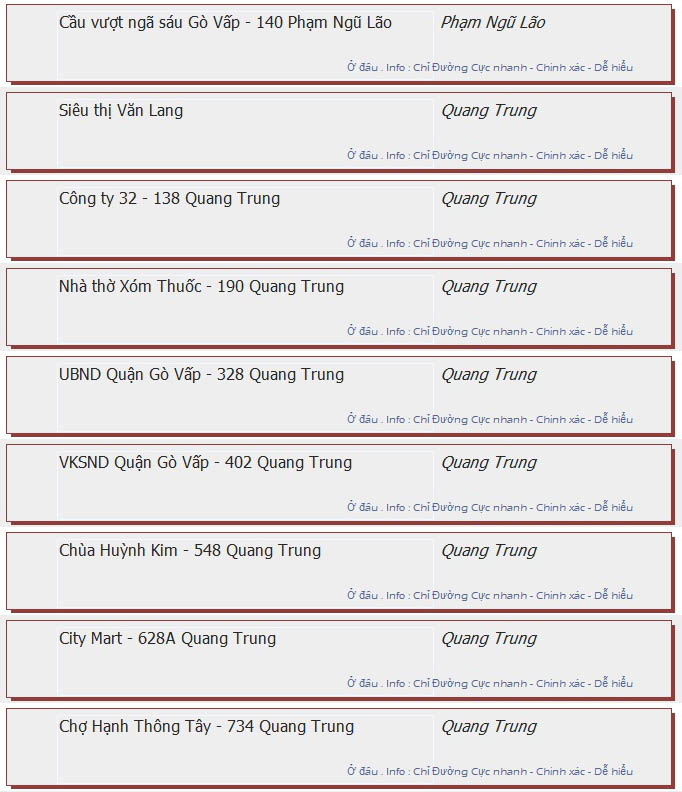odau.info: lộ trình và tuyến phố đi qua của tuyến bus số 55 ở tp. Hồ Chí Minh no10