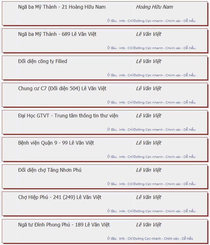 odau.info: lộ trình và tuyến phố đi qua của tuyến bus số 56 ở tp. Hồ Chí Minh no11