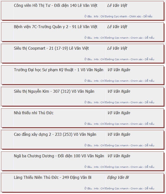 odau.info: lộ trình và tuyến phố đi qua của tuyến bus số 56 ở tp. Hồ Chí Minh no12