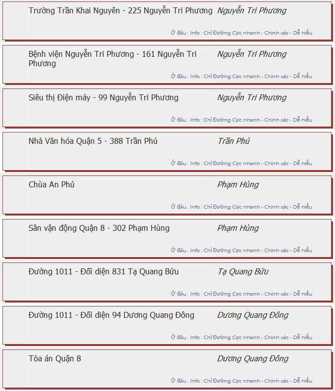 odau.info: lộ trình và tuyến phố đi qua của tuyến bus số 59 ở tp. Hồ Chí Minh no14