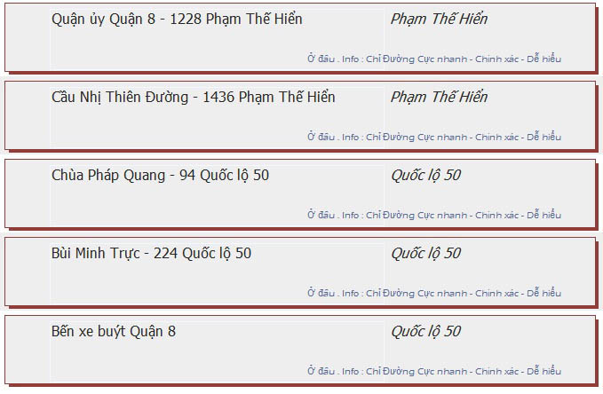 odau.info: lộ trình và tuyến phố đi qua của tuyến bus số 59 ở tp. Hồ Chí Minh no15
