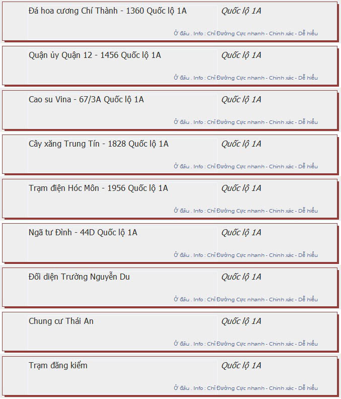 odau.info: lộ trình và tuyến phố đi qua của tuyến bus số 60-1 ở tp. Hồ Chí Minh no14