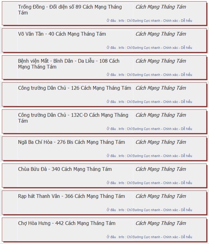 odau.info: lộ trình và tuyến phố đi qua của tuyến bus số 65 ở tp. Hồ Chí Minh no02