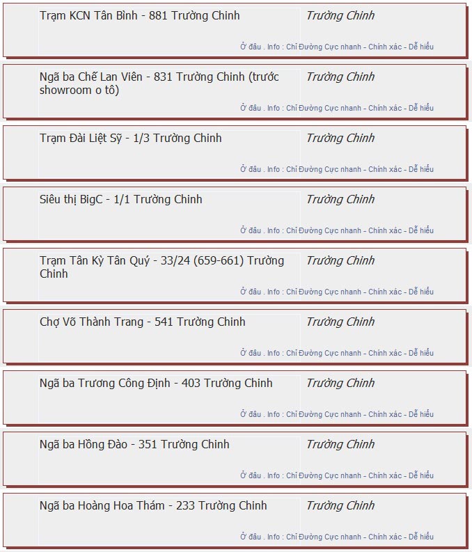odau.info: lộ trình và tuyến phố đi qua của tuyến bus số 65 ở tp. Hồ Chí Minh no08