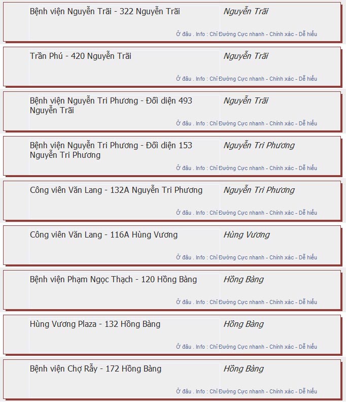 odau.info: lộ trình và tuyến phố đi qua của tuyến bus số 68 ở tp. Hồ Chí Minh no11