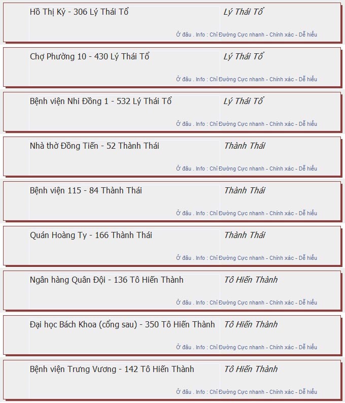 odau.info: lộ trình và tuyến phố đi qua của tuyến bus số 69 ở tp. Hồ Chí Minh no03