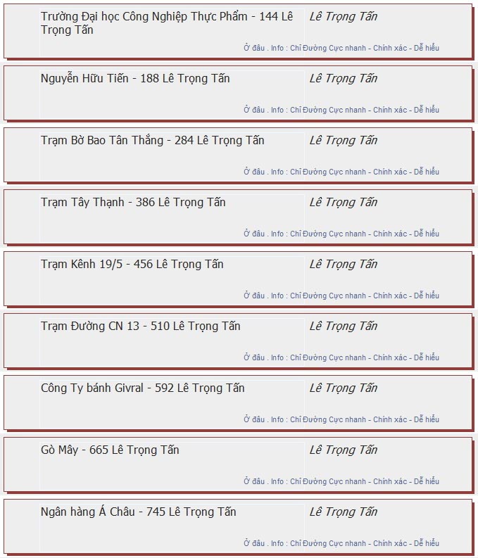odau.info: lộ trình và tuyến phố đi qua của tuyến bus số 69 ở tp. Hồ Chí Minh no08