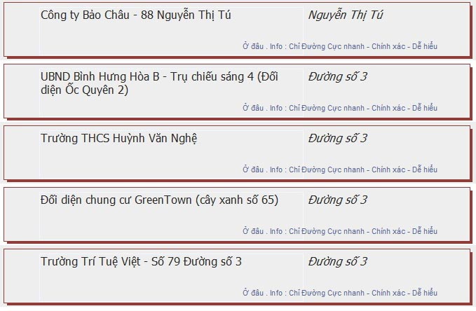 odau.info: lộ trình và tuyến phố đi qua của tuyến bus số 69 ở tp. Hồ Chí Minh no09