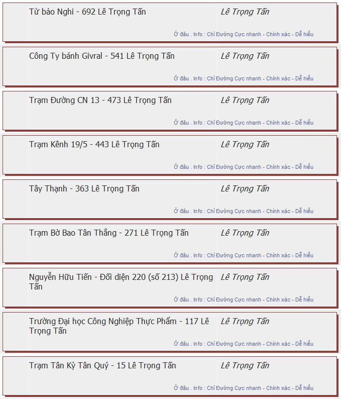 odau.info: lộ trình và tuyến phố đi qua của tuyến bus số 69 ở tp. Hồ Chí Minh no11
