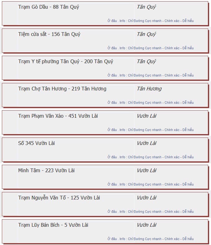 odau.info: lộ trình và tuyến phố đi qua của tuyến bus số 69 ở tp. Hồ Chí Minh no13