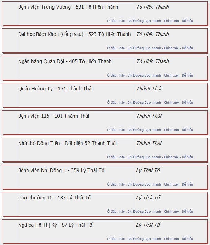 odau.info: lộ trình và tuyến phố đi qua của tuyến bus số 69 ở tp. Hồ Chí Minh no16