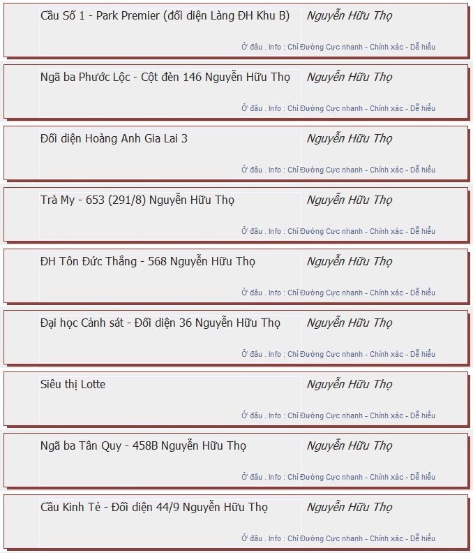 odau.info: lộ trình và tuyến phố đi qua của tuyến bus số 72 ở tp. Hồ Chí Minh no09