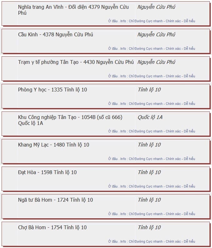 odau.info: lộ trình và tuyến phố đi qua của tuyến bus số 73 ở tp. Hồ Chí Minh no04