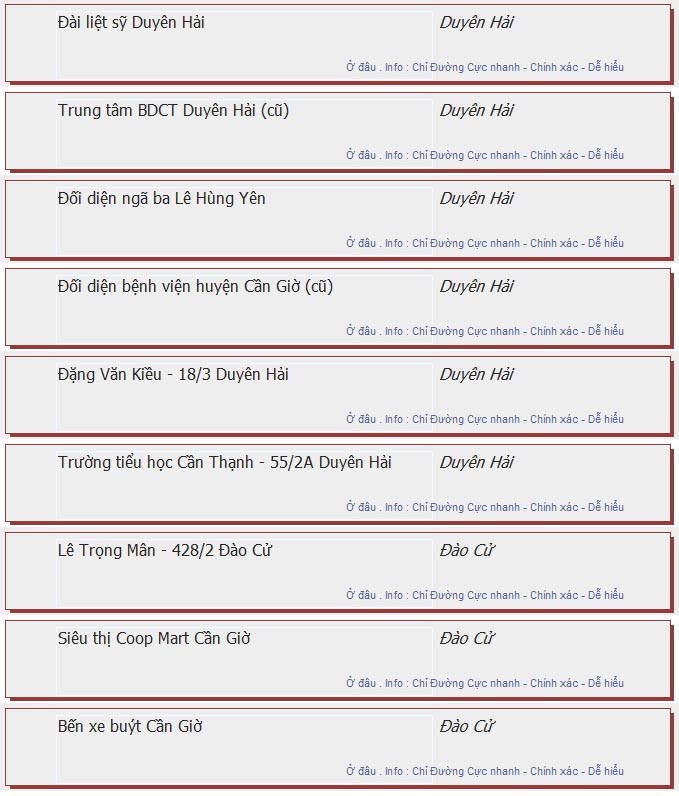 odau.info: lộ trình và tuyến phố đi qua của tuyến bus số 75 ở tp. Hồ Chí Minh no09