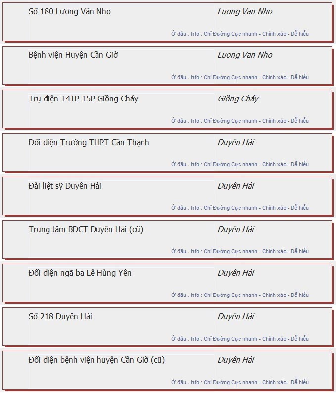 odau.info: lộ trình và tuyến phố đi qua của tuyến bus số 77 ở tp. Hồ Chí Minh no03