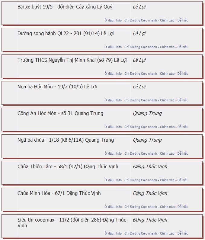 odau.info: lộ trình và tuyến phố đi qua của tuyến bus số 78 ở tp. Hồ Chí Minh no09