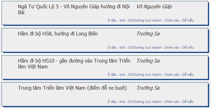 odau.info: lộ trình và tuyến phố đi qua của tuyến bus số 02tc ở Hà Nội no06
