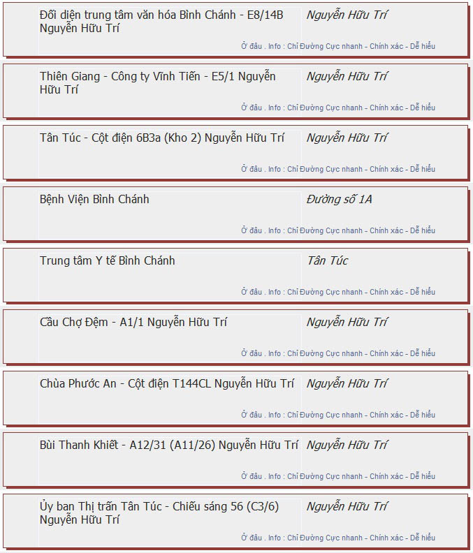 odau.info: lộ trình và tuyến phố đi qua của tuyến bus số 84 ở tp. Hồ Chí Minh no04