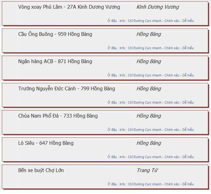 odau.info: lộ trình và tuyến phố đi qua của tuyến bus số 84 ở tp. Hồ Chí Minh no10