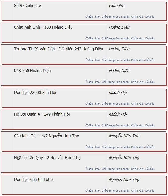 odau.info: lộ trình và tuyến phố đi qua của tuyến bus số 86 ở tp. Hồ Chí Minh no02