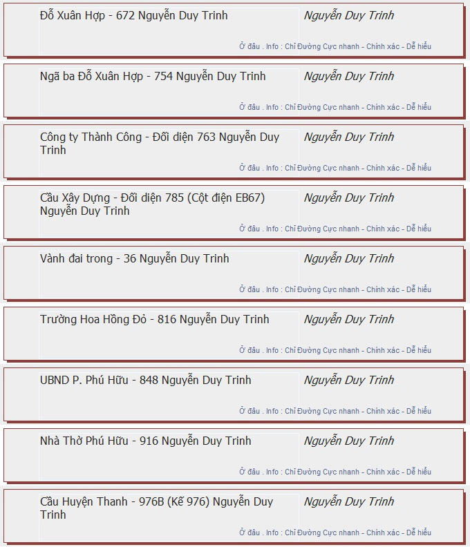 odau.info: lộ trình và tuyến phố đi qua của tuyến bus số 88 ở tp. Hồ Chí Minh no05