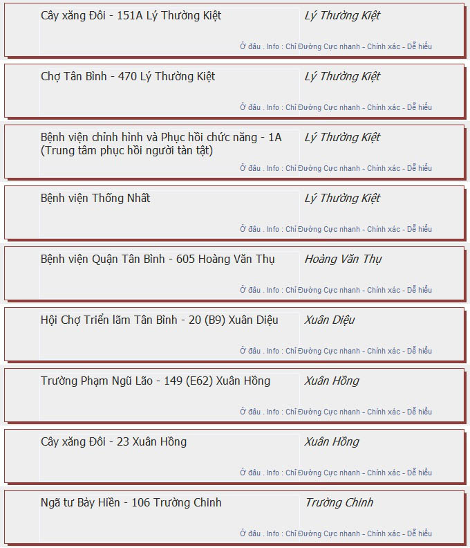 odau.info: lộ trình và tuyến phố đi qua của tuyến bus số 94 ở tp. Hồ Chí Minh no03