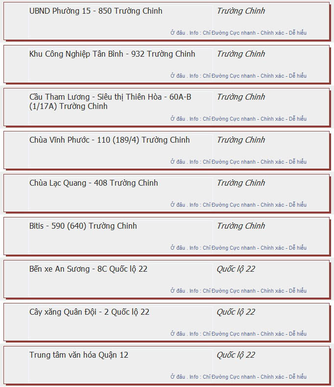 odau.info: lộ trình và tuyến phố đi qua của tuyến bus số 94 ở tp. Hồ Chí Minh no05