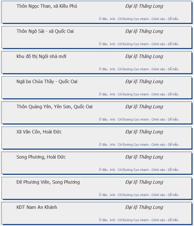 odau.info: lộ trình và tuyến phố đi qua của tuyến bus số e06tc ở Hà Nội no10