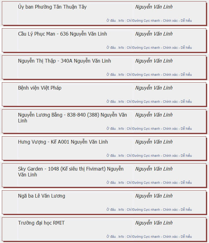 odau.info: lộ trình và tuyến phố đi qua của tuyến bus số 102 ở tp. Hồ Chí Minh no03