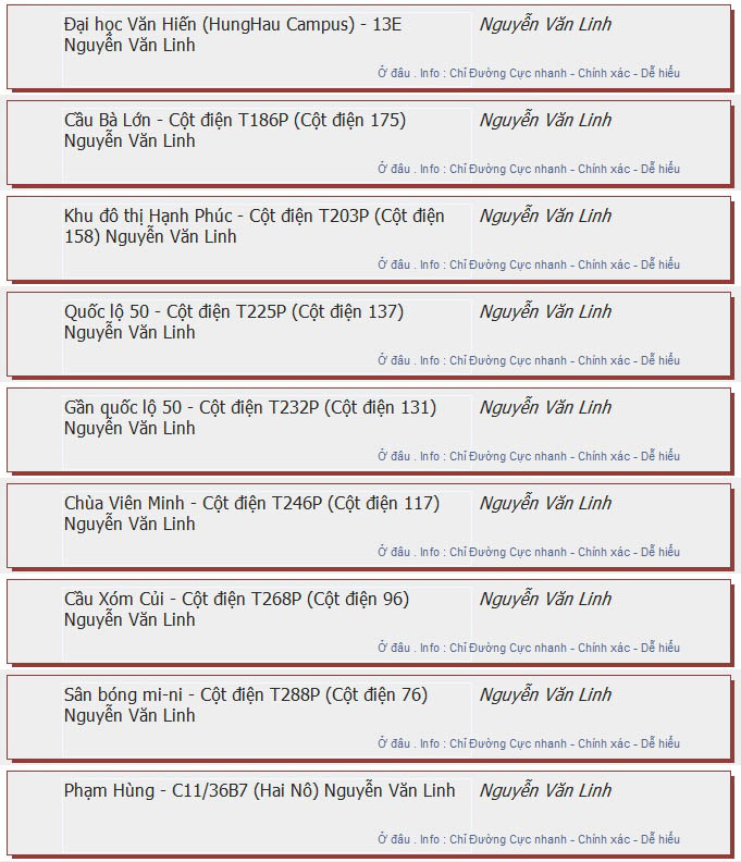 odau.info: lộ trình và tuyến phố đi qua của tuyến bus số 102 ở tp. Hồ Chí Minh no12