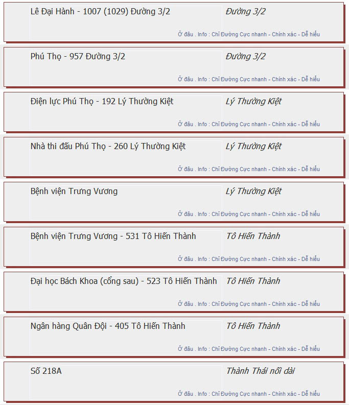 odau.info: lộ trình và tuyến phố đi qua của tuyến bus số 103 ở tp. Hồ Chí Minh no02