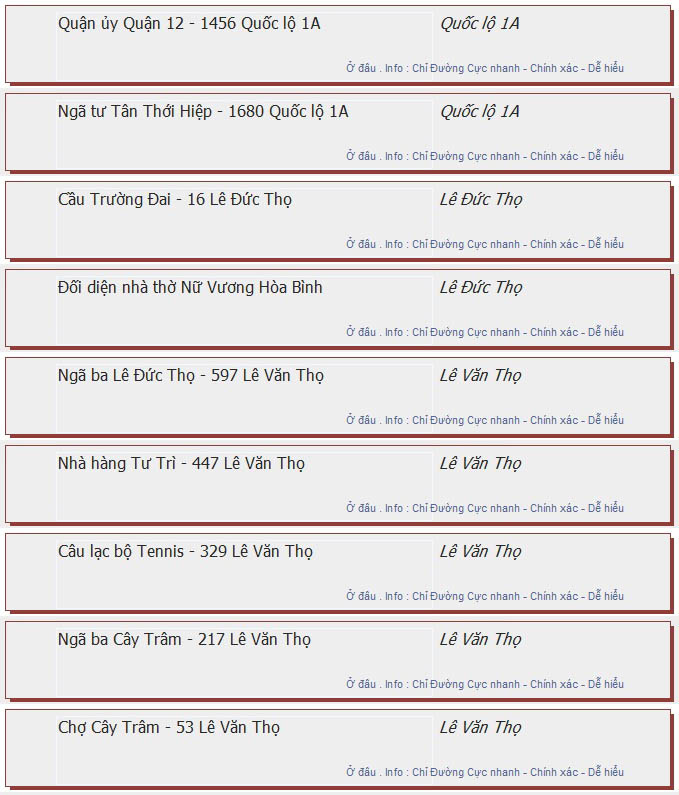 odau.info: lộ trình và tuyến phố đi qua của tuyến bus số 103 ở tp. Hồ Chí Minh no10